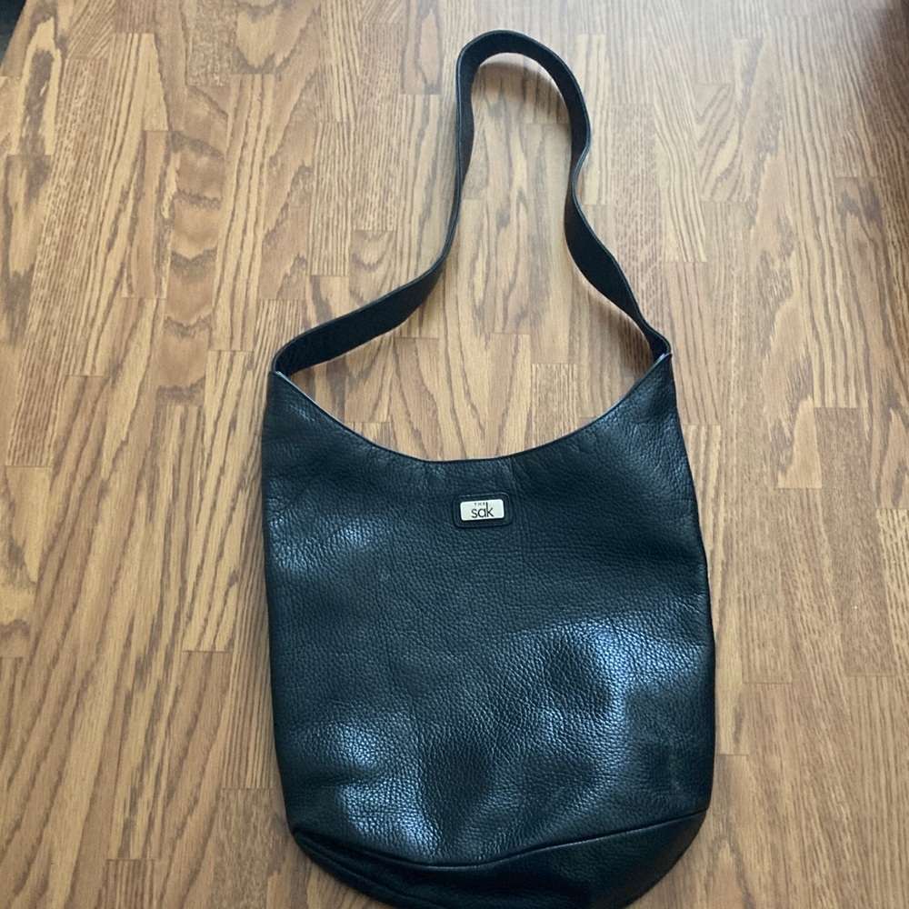 The Sak Black Textured Leather Bag